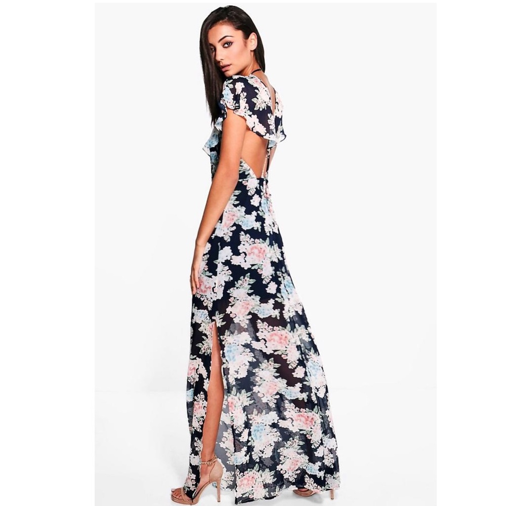 Tall Floral Maxi w/ Double Side Split.